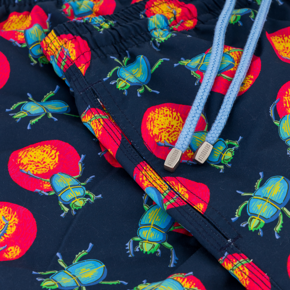 Mid-length Swim Shorts | Dung Beetle / Navy