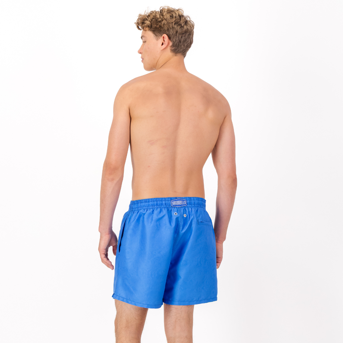 Mid-Length Swim Shorts | Stone Wash / Cobalt