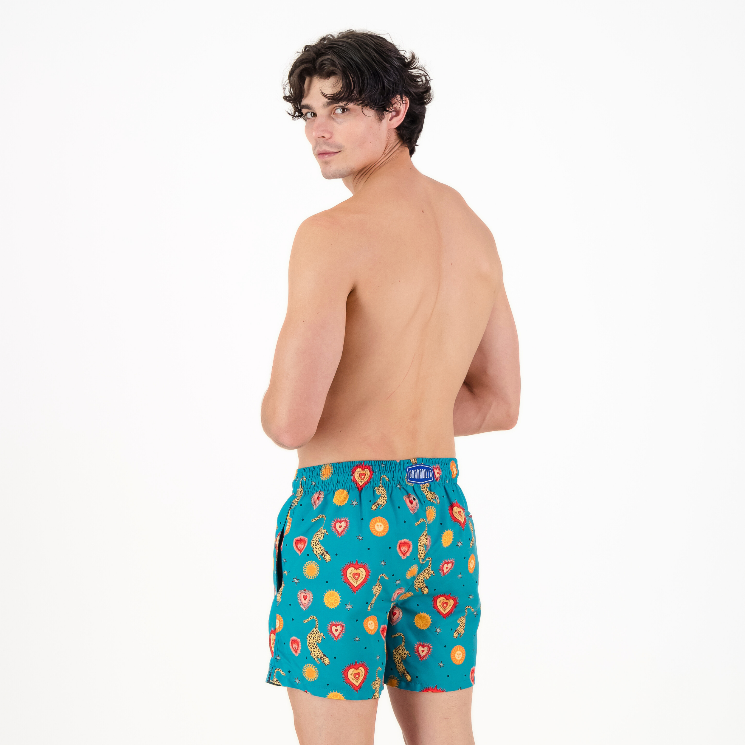 Mid-length Swim Shorts | Sphinx / Teal