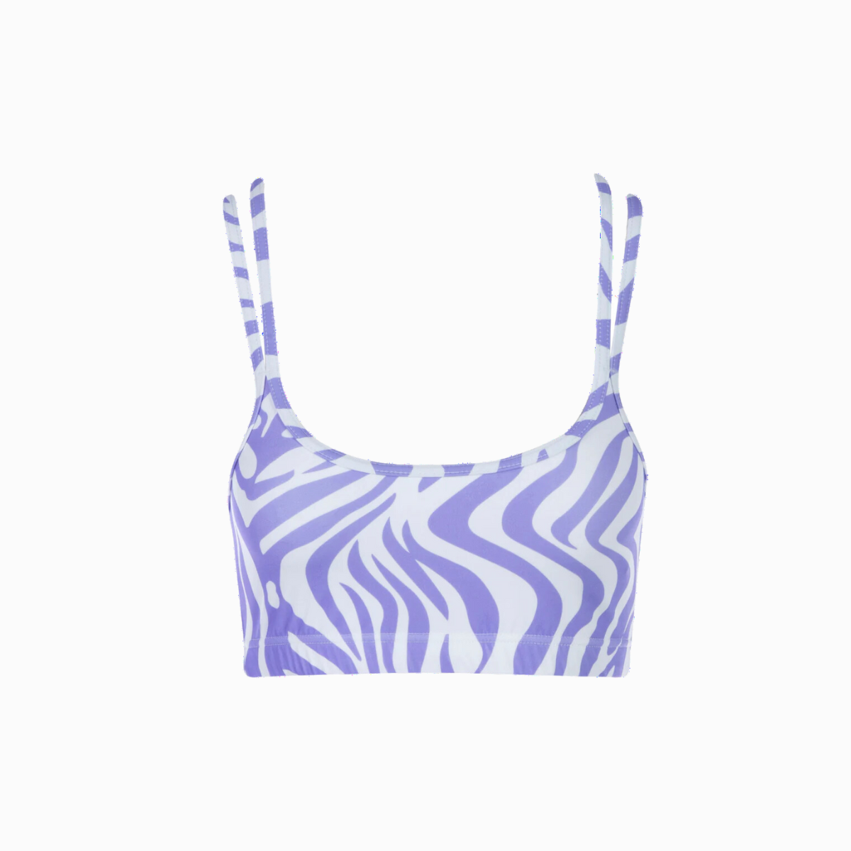 Active Crop Top | Zebra Lilac