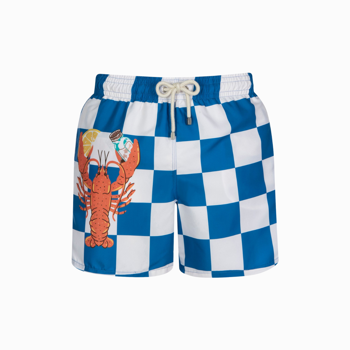 Mid-length Swim Shorts | Lobster / Blue