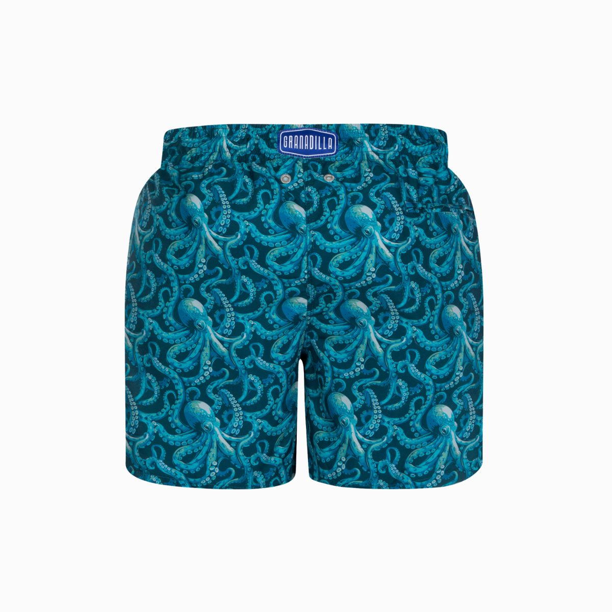 Mid-length Swim Shorts | Octopus / Teal