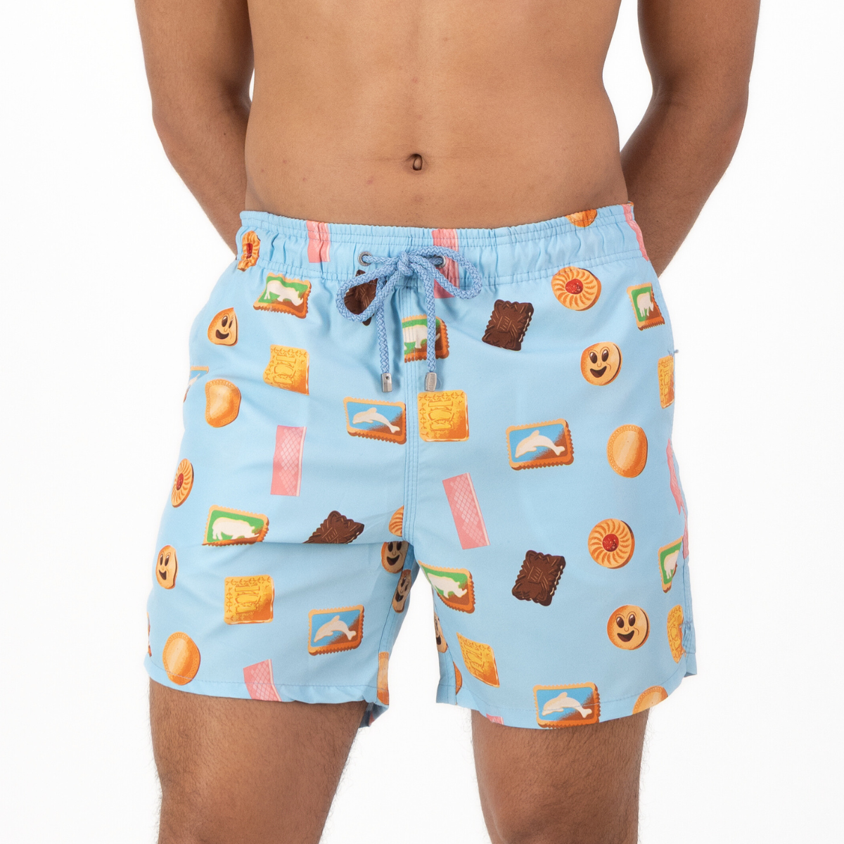 Mid-length Swim Shorts | Jolly Jammer / Blue