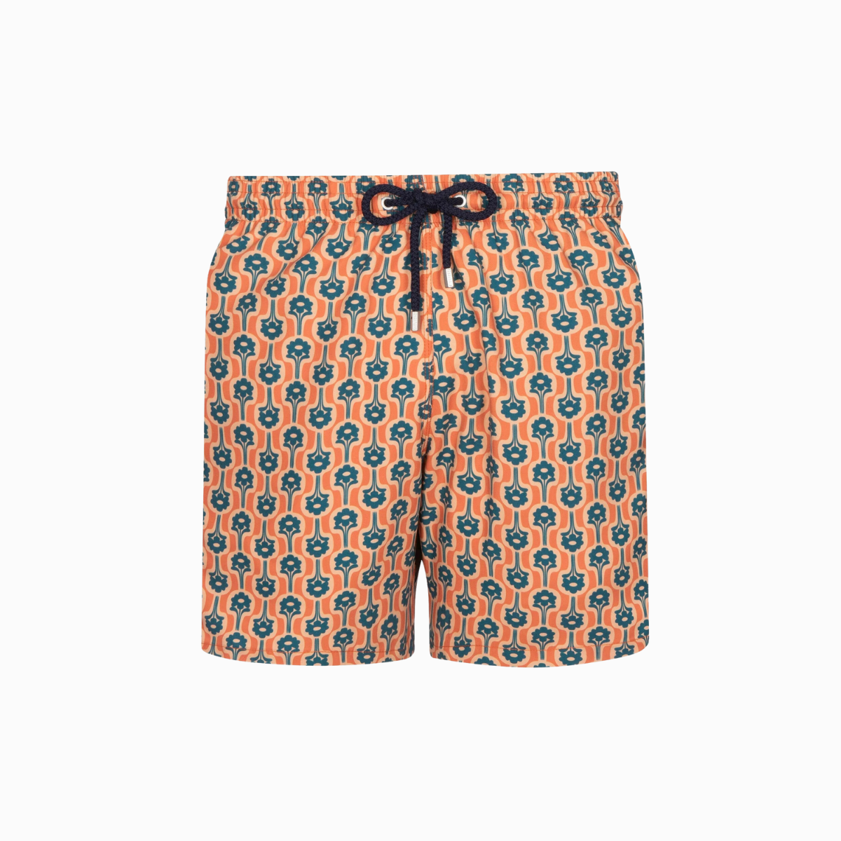 Mid-length Swim Shorts | Bouquet / Orange