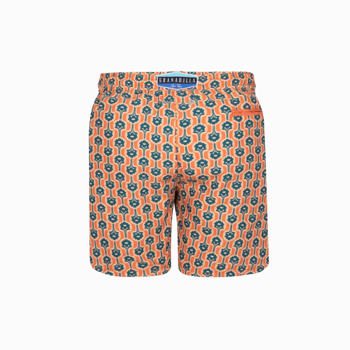 Mid-length Swim Shorts | Bouquet / Orange