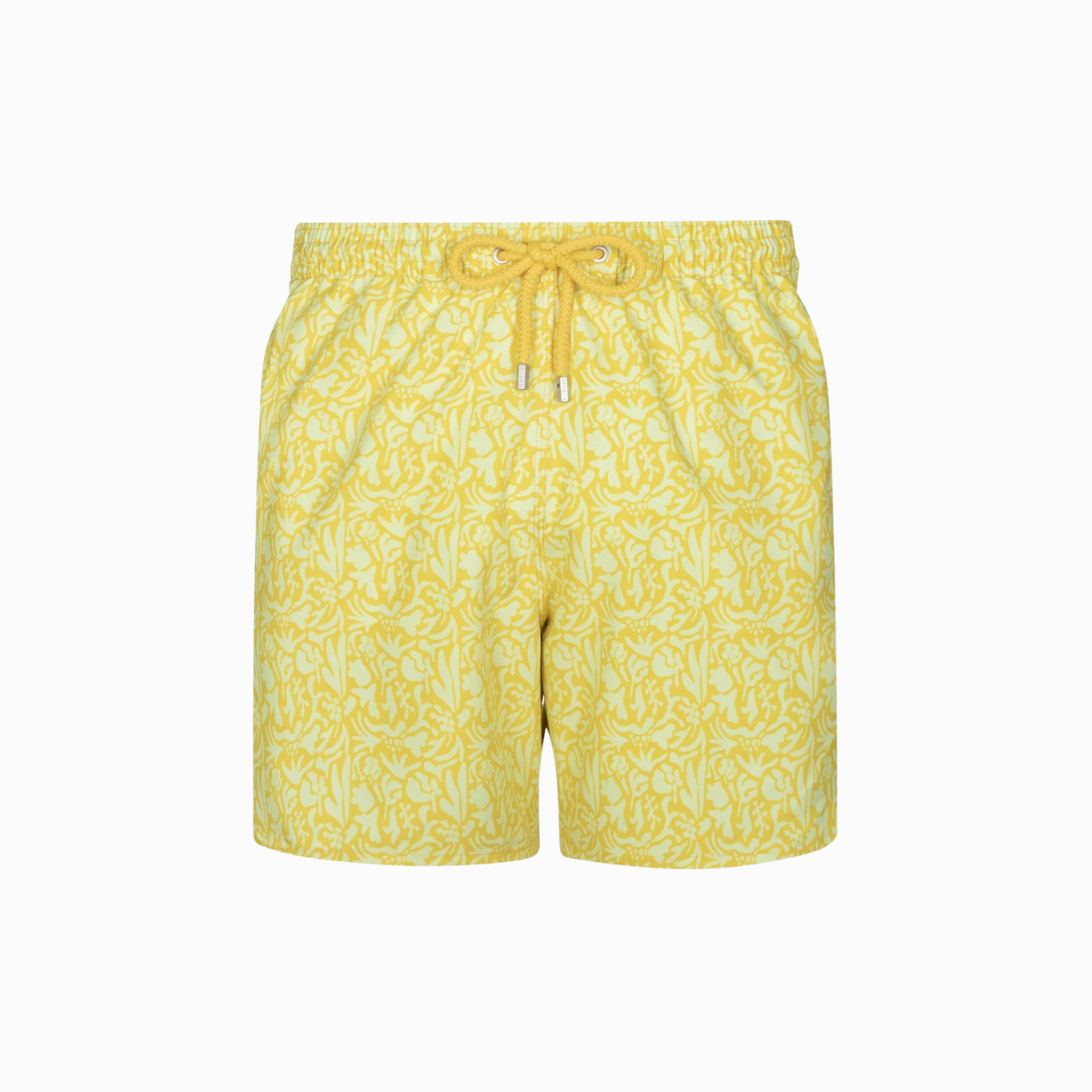 Mid-length Swim Shorts | Baroque Floral / Yellow