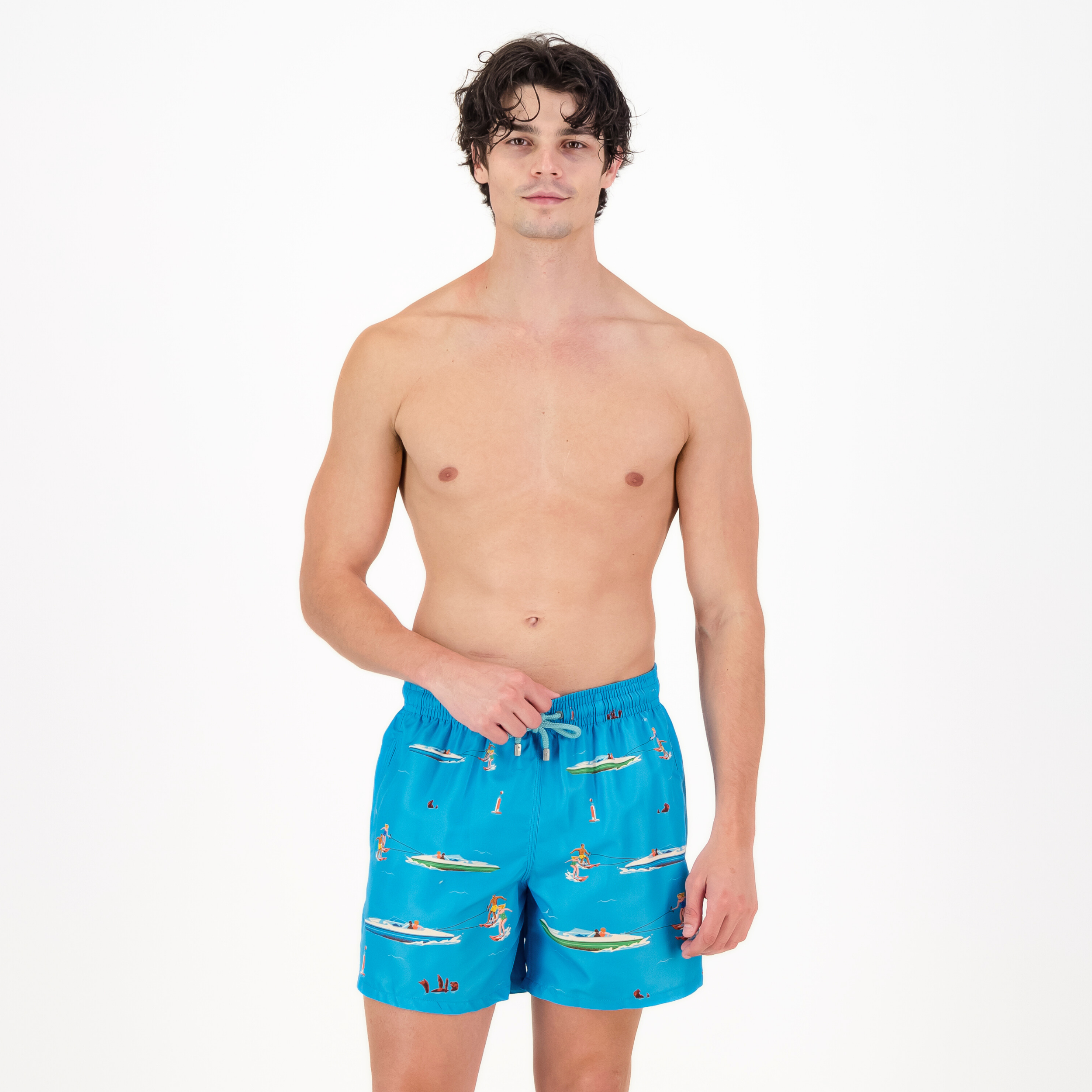 Mid-length Swim Shorts | Knysna Skier / Scuba Blue