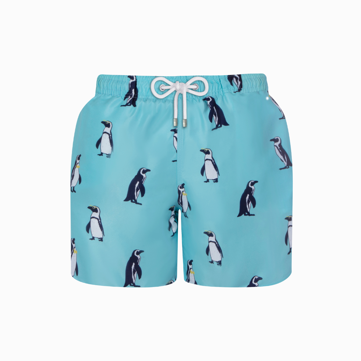 Mid-length Swim Shorts | Penguins / Bright Blue