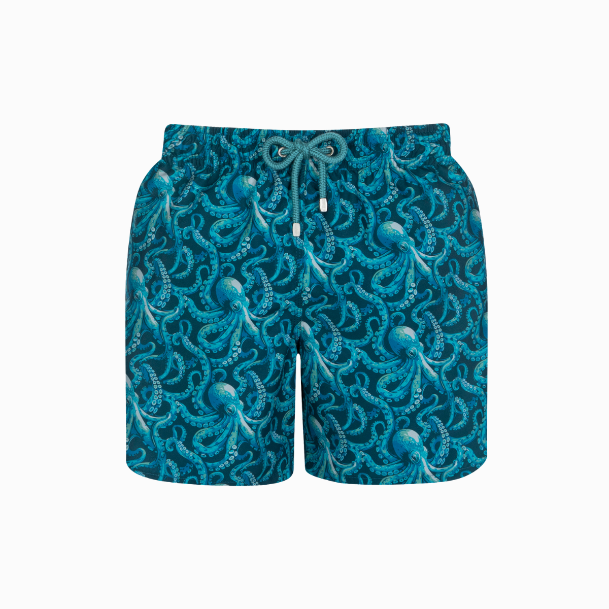 Mid-length Swim Shorts | Octopus / Teal