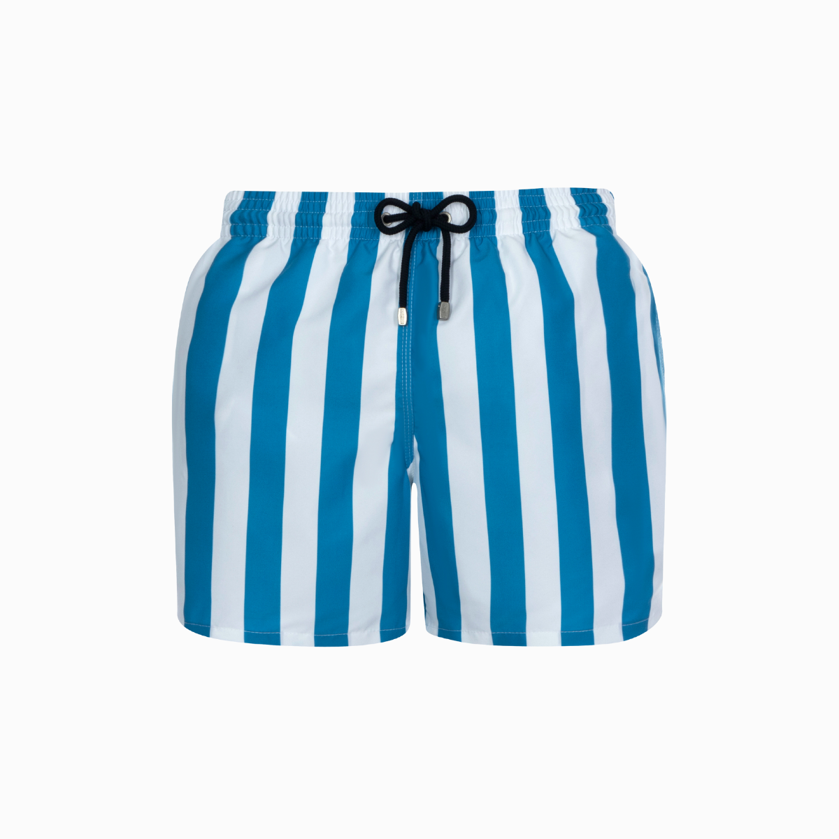 Mid-length Swim Shorts | Stripes / Blue