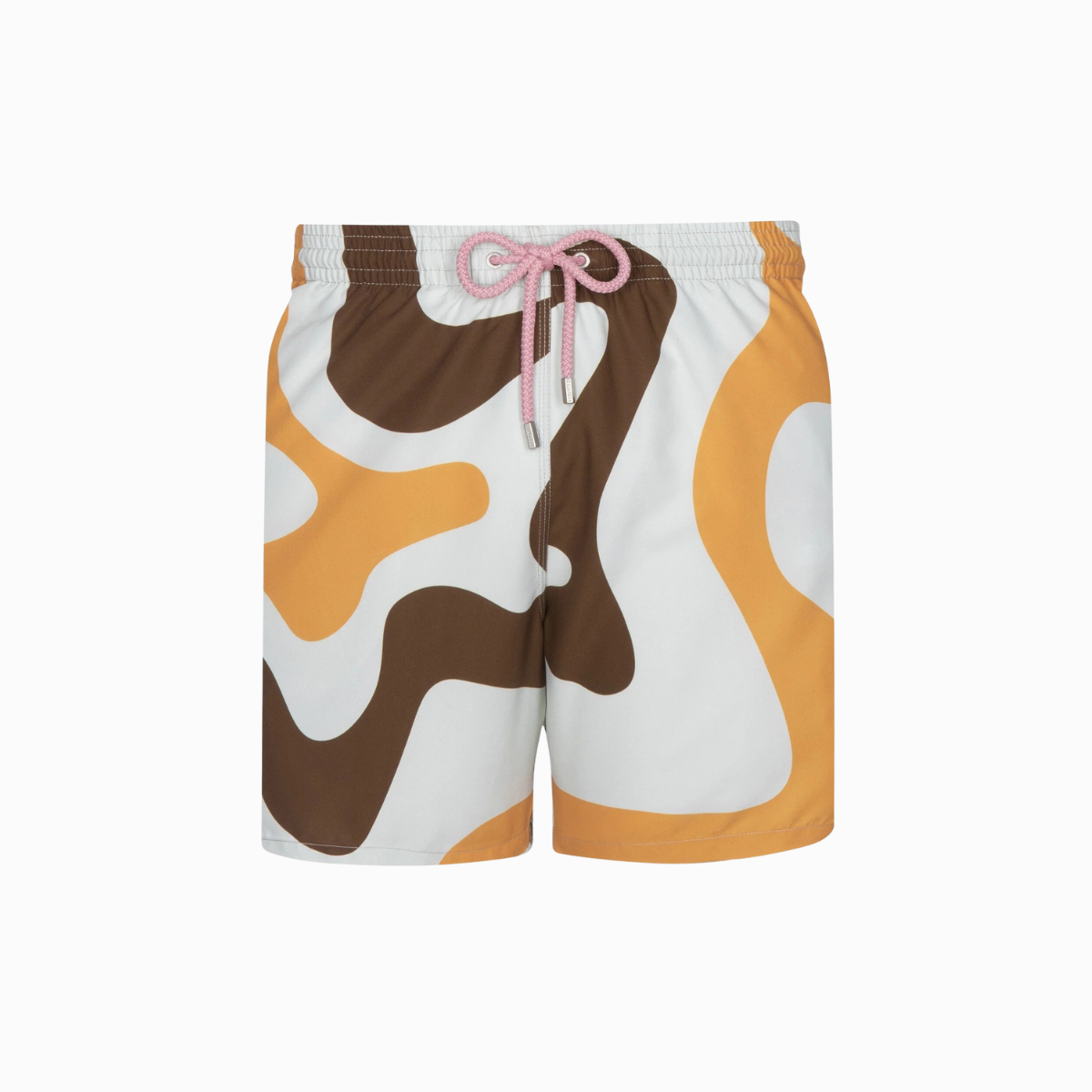 Mid-length Swim Shorts | Abstract / Brown