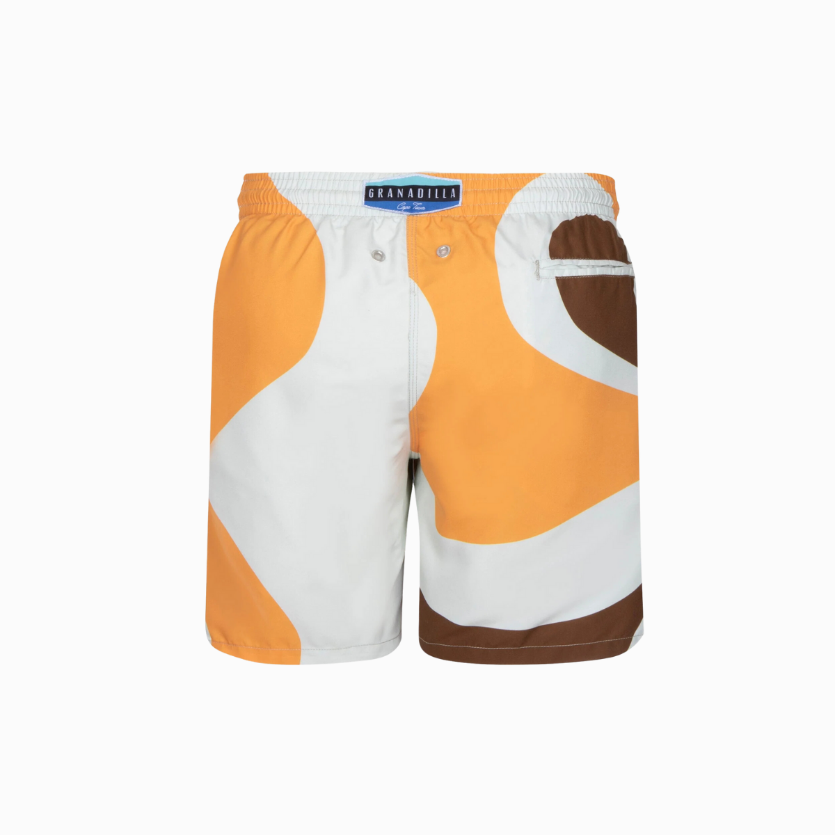 Mid-length Swim Shorts | Abstract / Brown