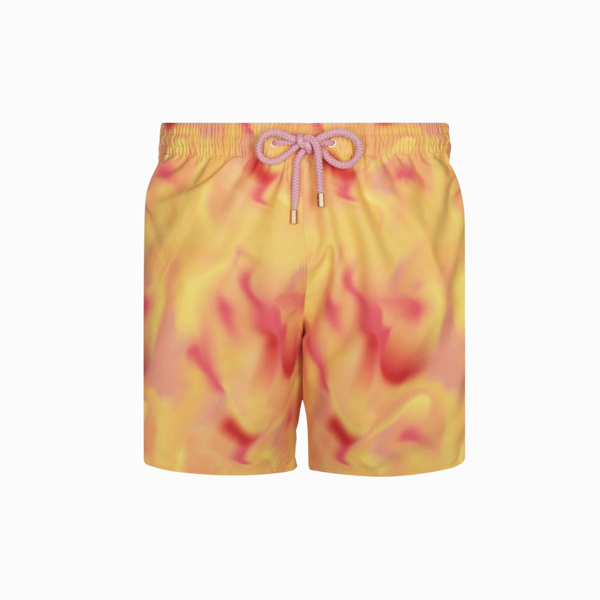 Mid-length Swim Shorts | Flaming Tie-Dye / Orange