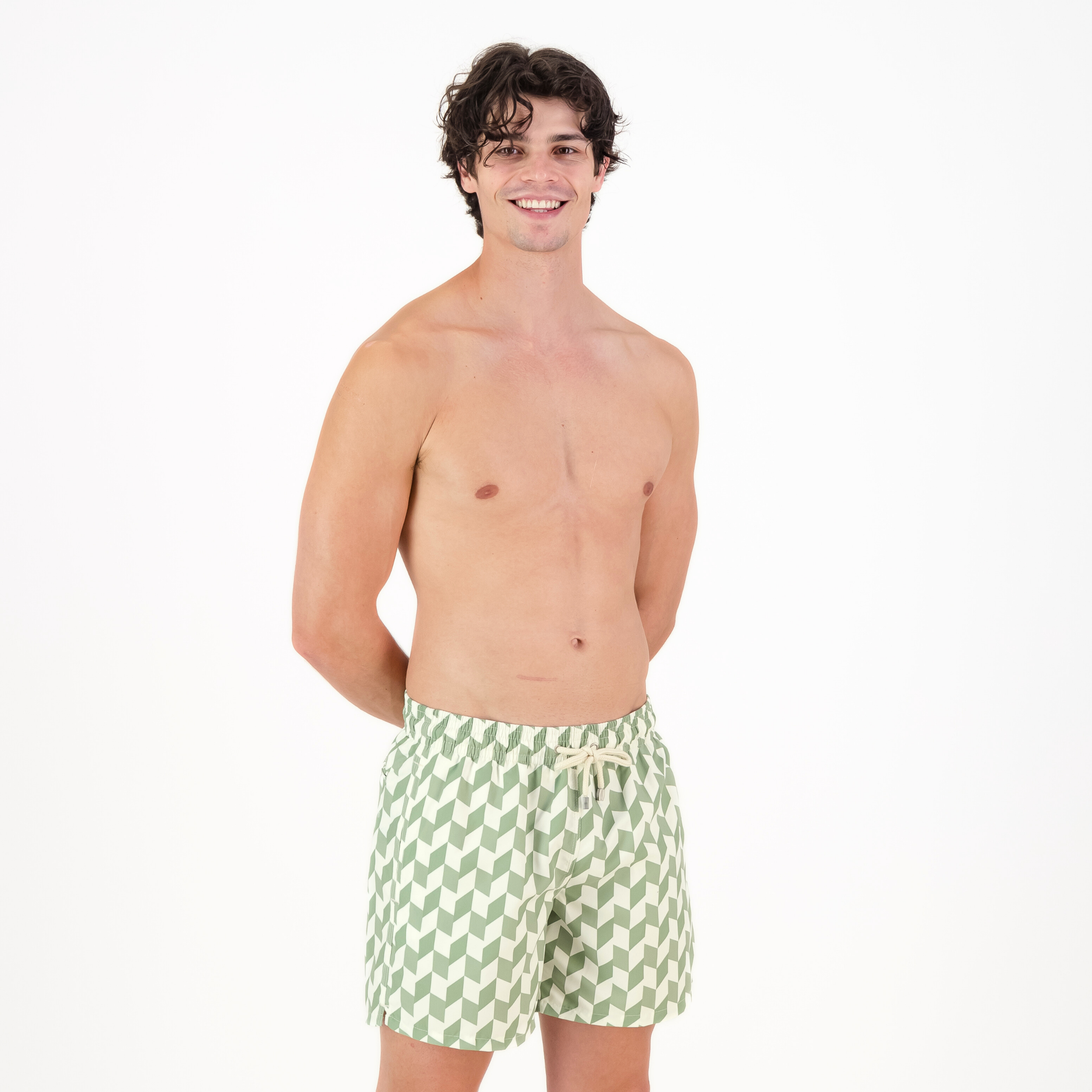 Mid-length Swim Shorts | Tessa / Green