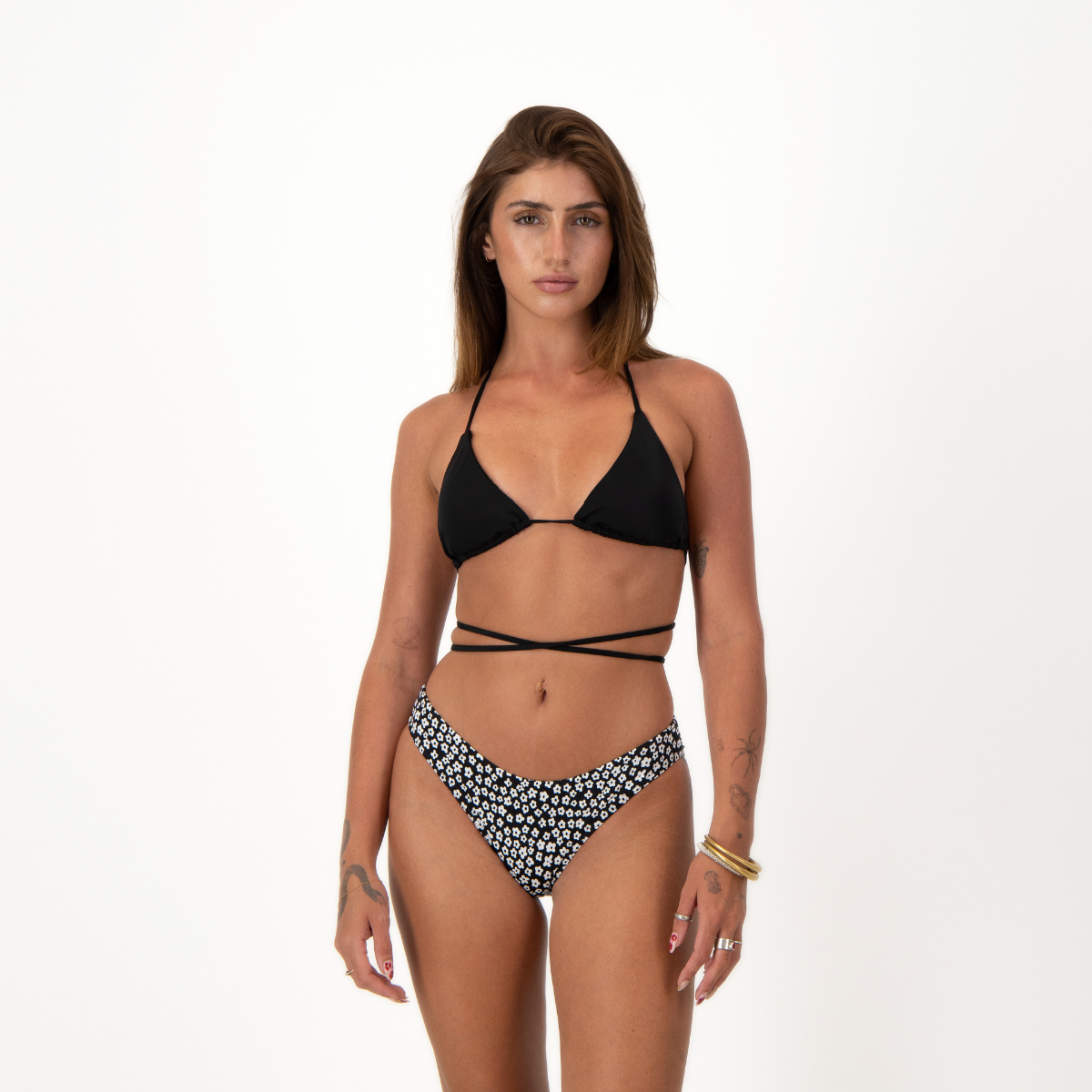 Classic Bikini Bottoms | Baby Daisy Black