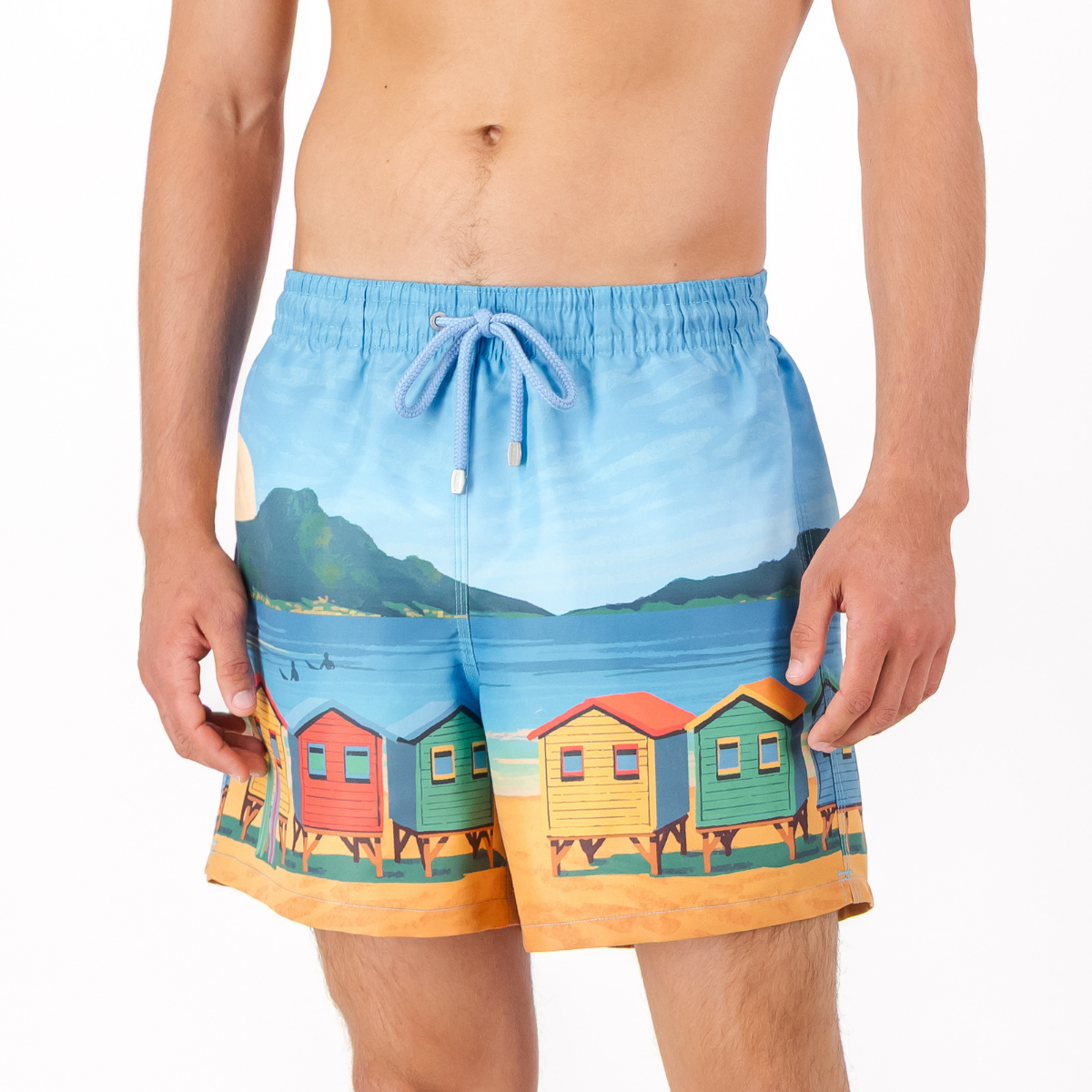 Mid-length Swim Shorts | Muizies  / Blue