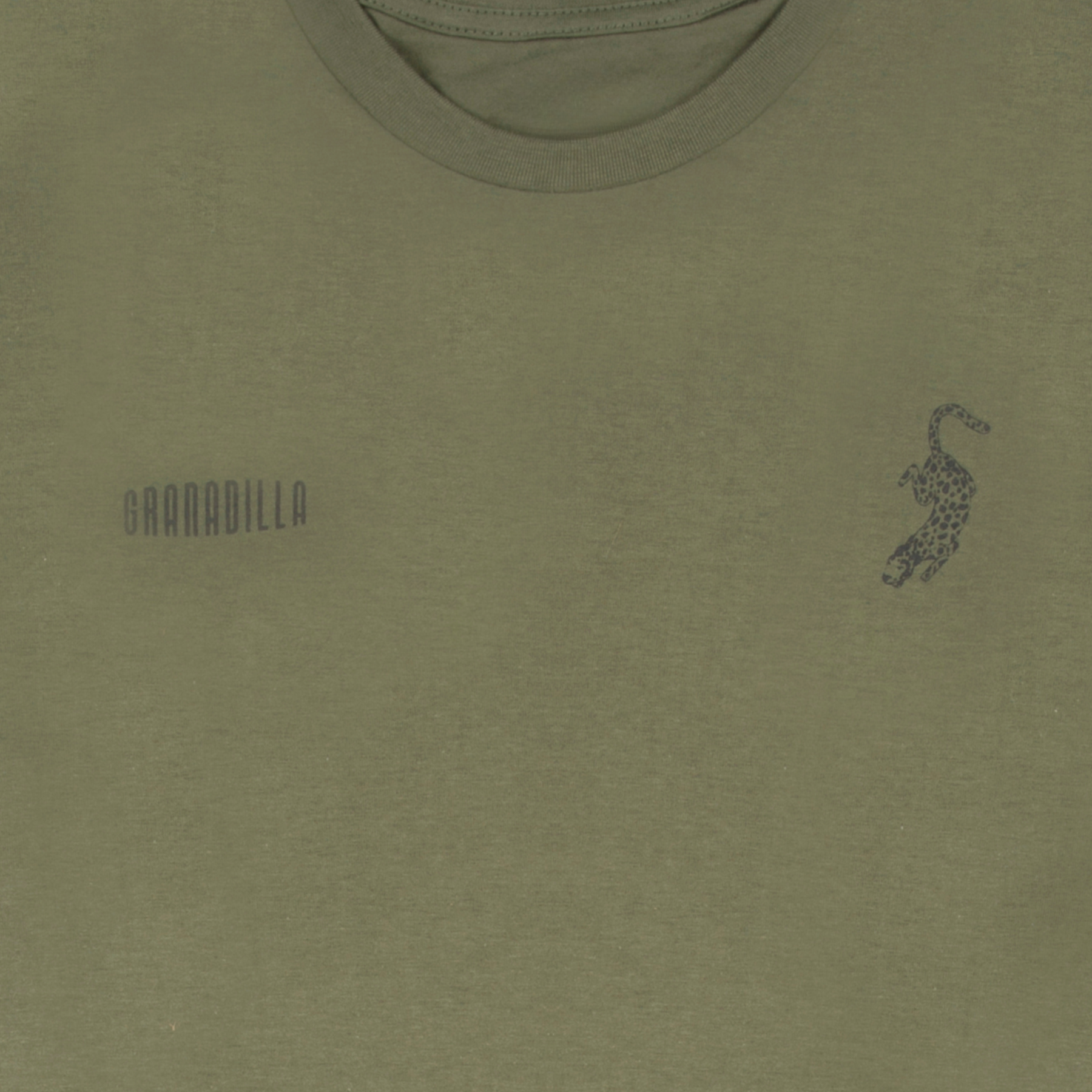 Olive Tee | Leopard