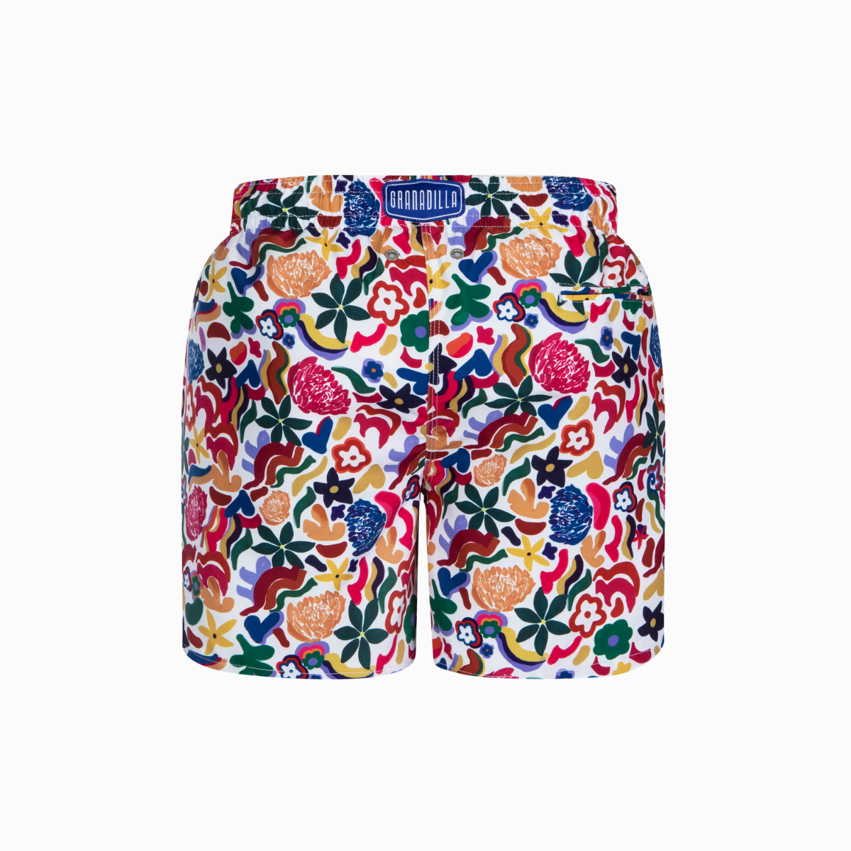 Mid-length Swim Shorts | Flora / Pink