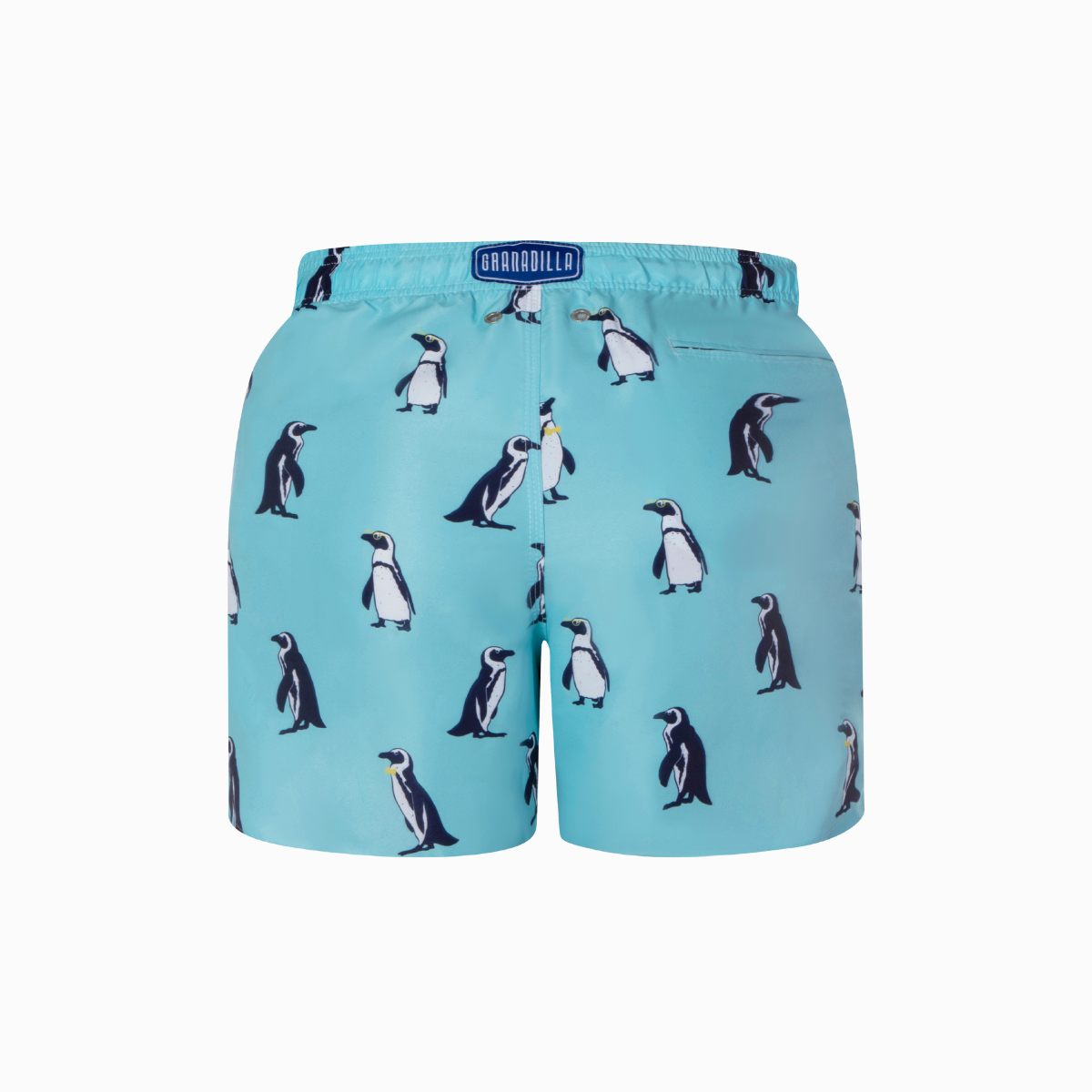 Mid-length Swim Shorts | Penguins / Bright Blue