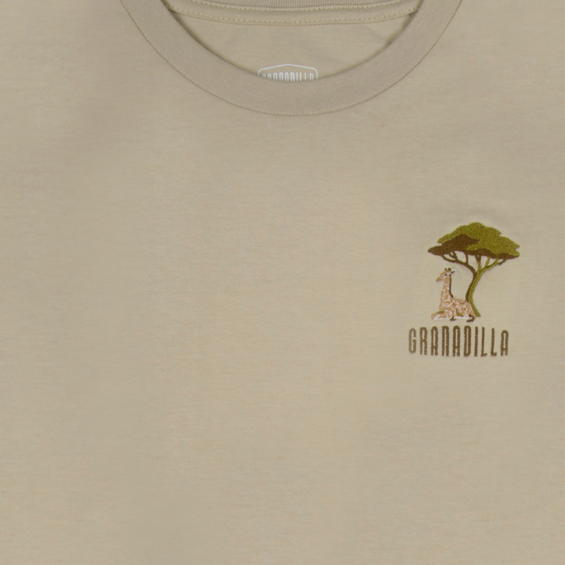 Stone Tee | Giraffe Embroidery