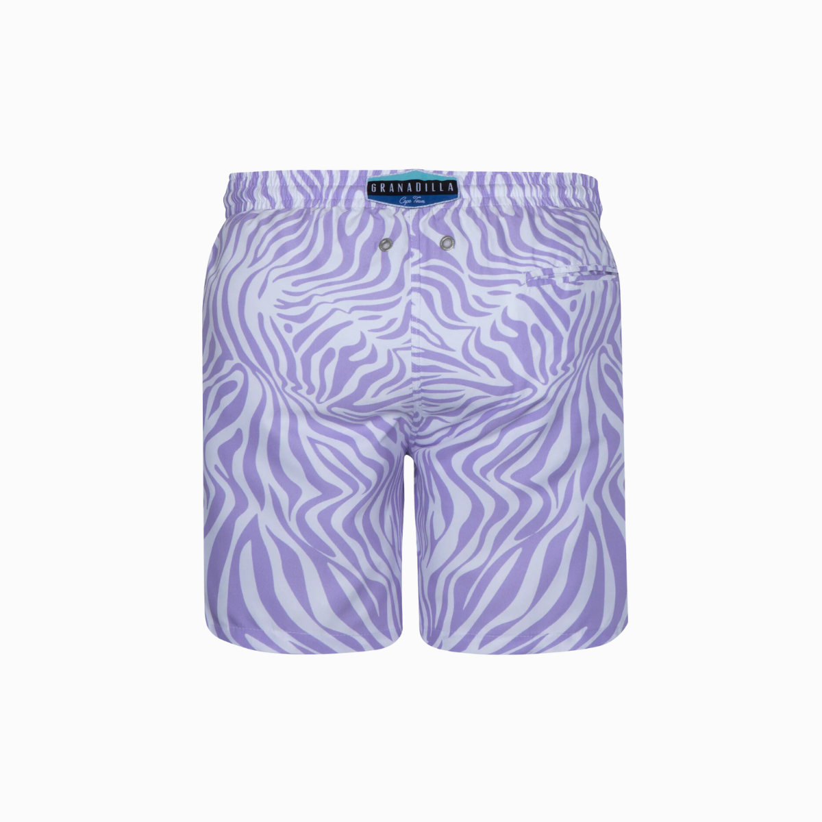 Mid-length Swim Shorts | Zebra / Lilac