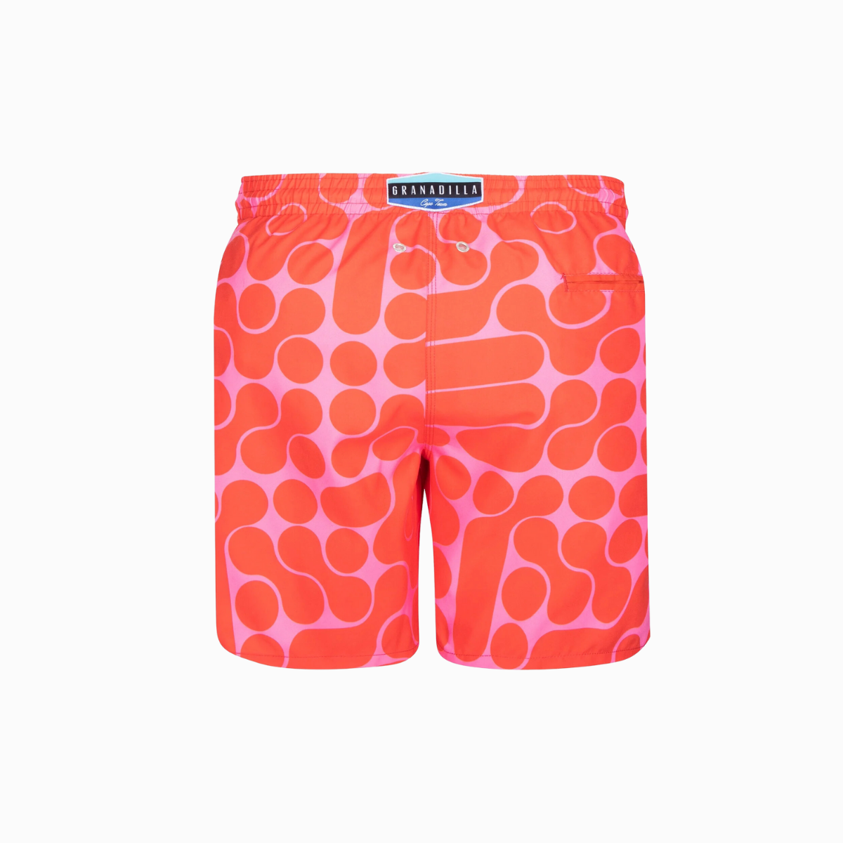 Mid-length Swim Shorts | Lava Lamp / Red