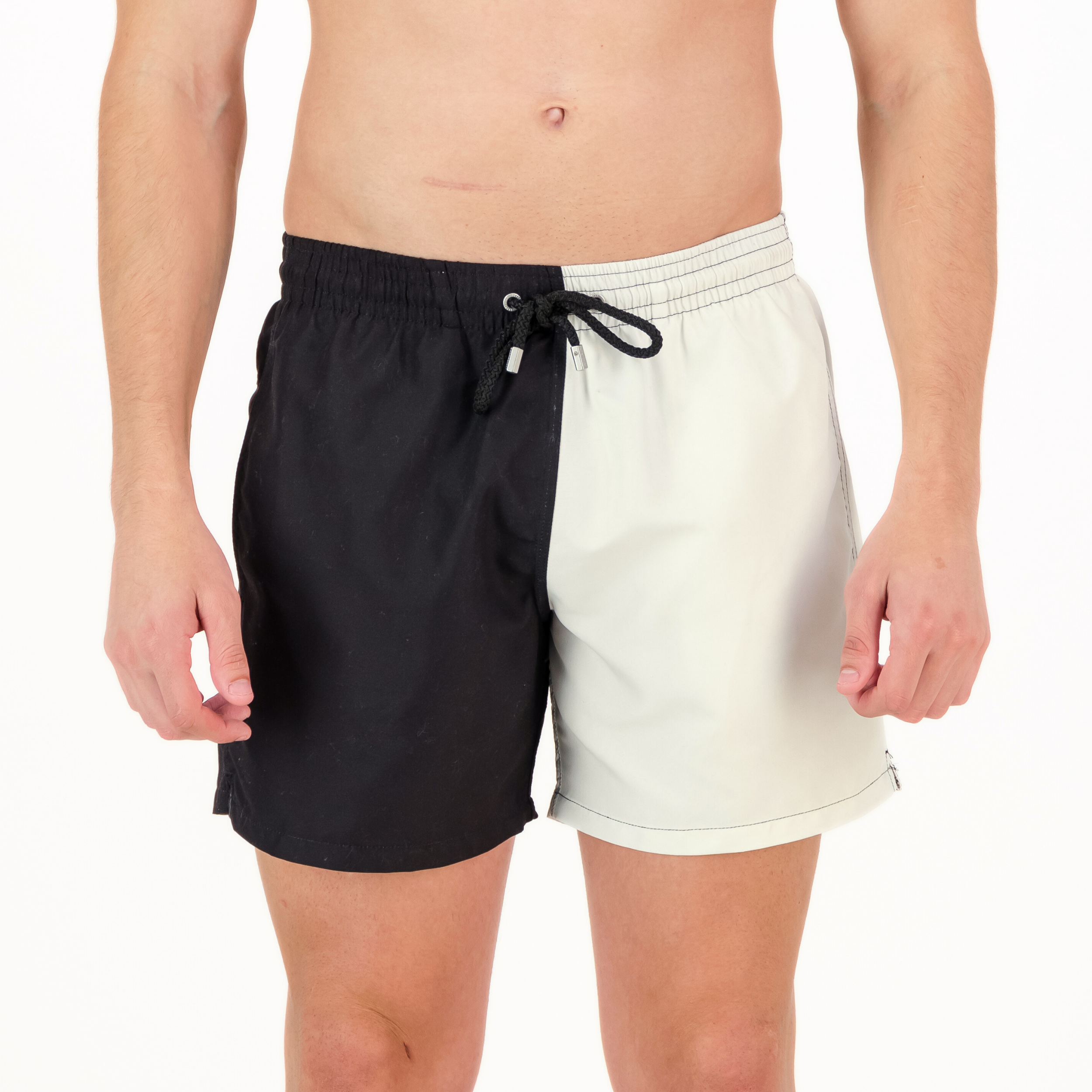 Mid-length Swim Shorts | Black & Milk