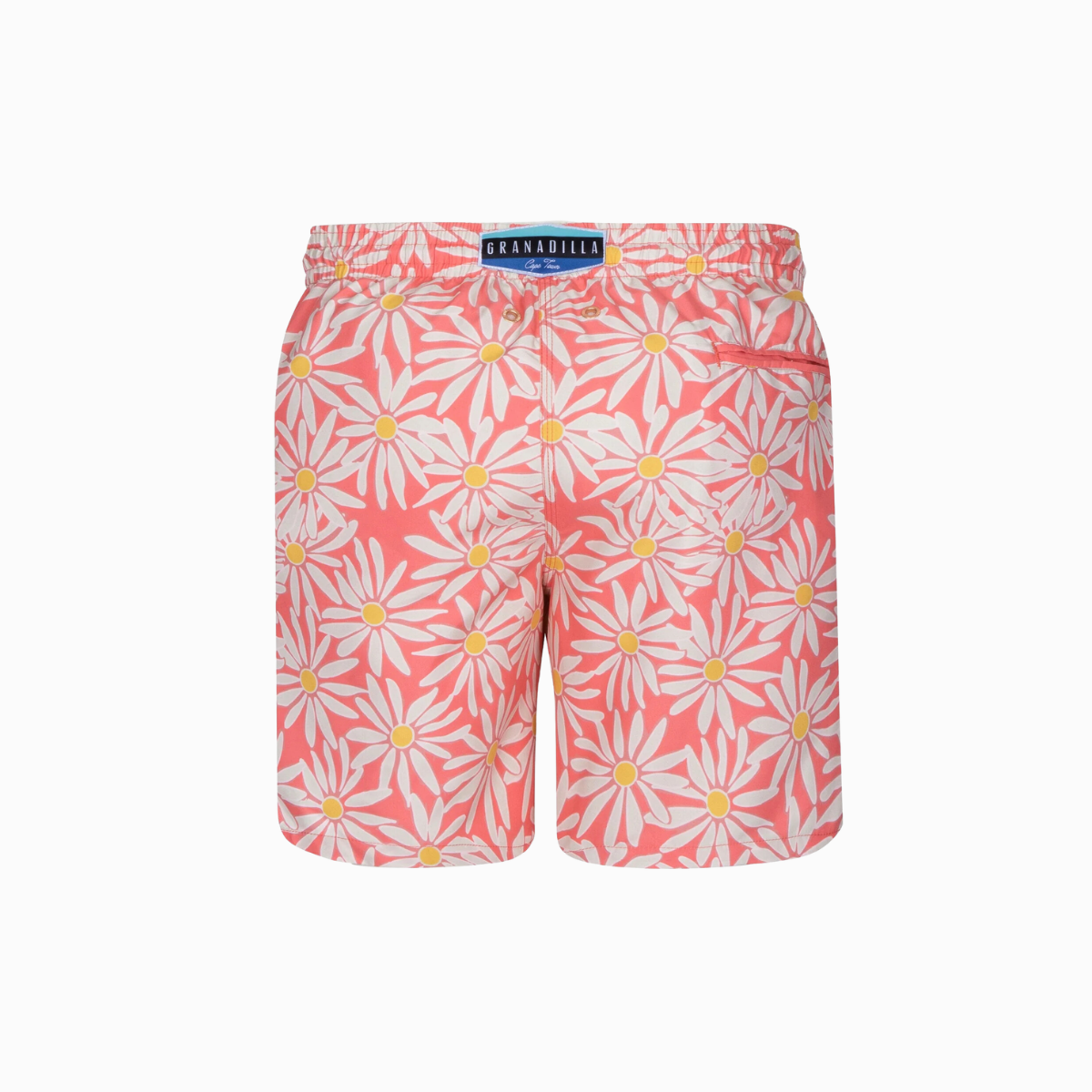 Mid-length Swim Shorts | Daisies / Pink