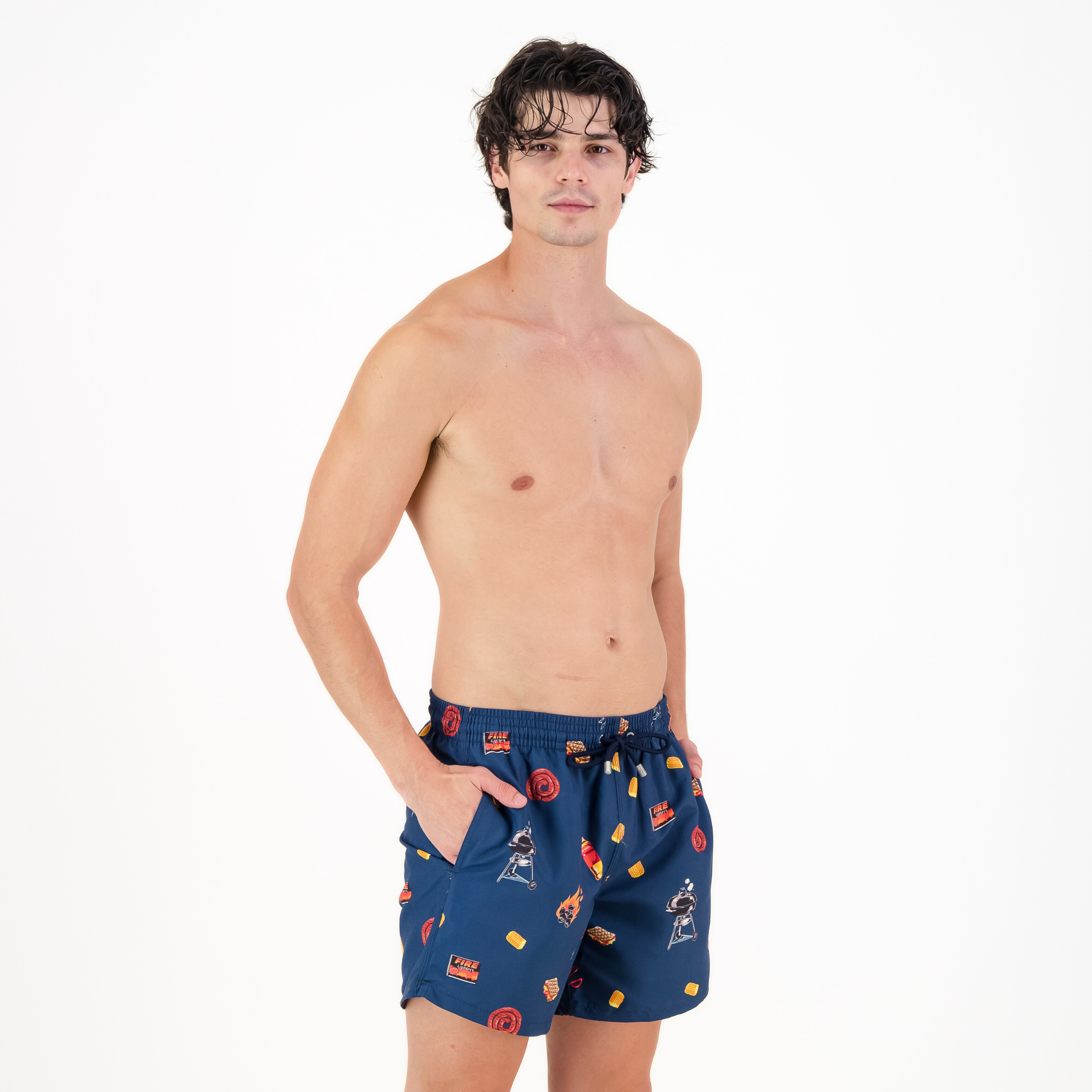 Mid-length Swim Shorts | Braai / Navy