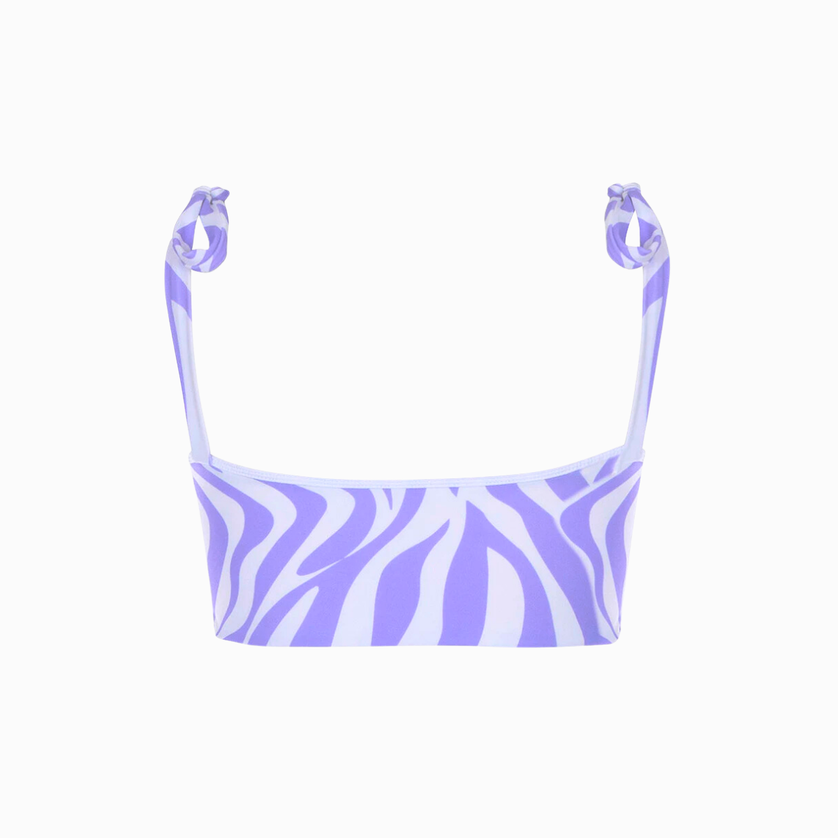 Tie Bikini Top | Zebra Lilac