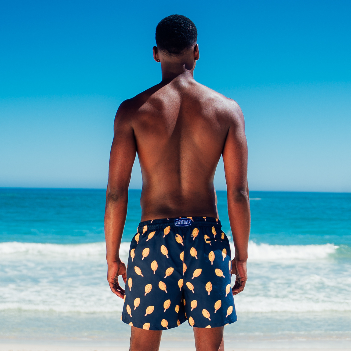 Mid-length Swim Shorts | Navy Lolly