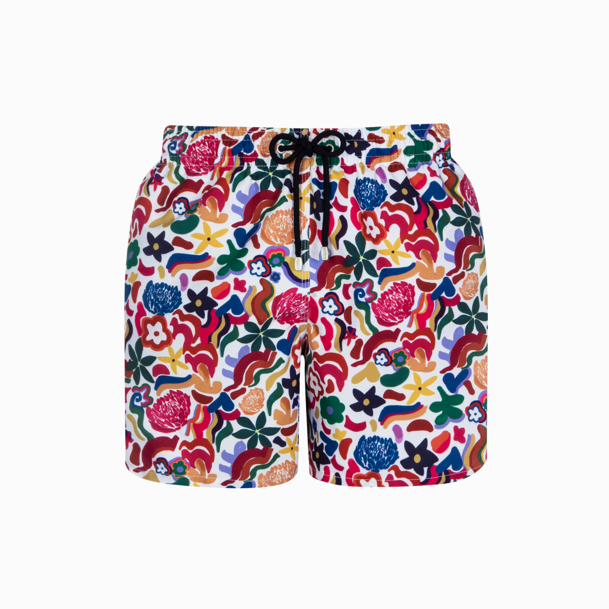 Mid-length Swim Shorts | Flora / Pink