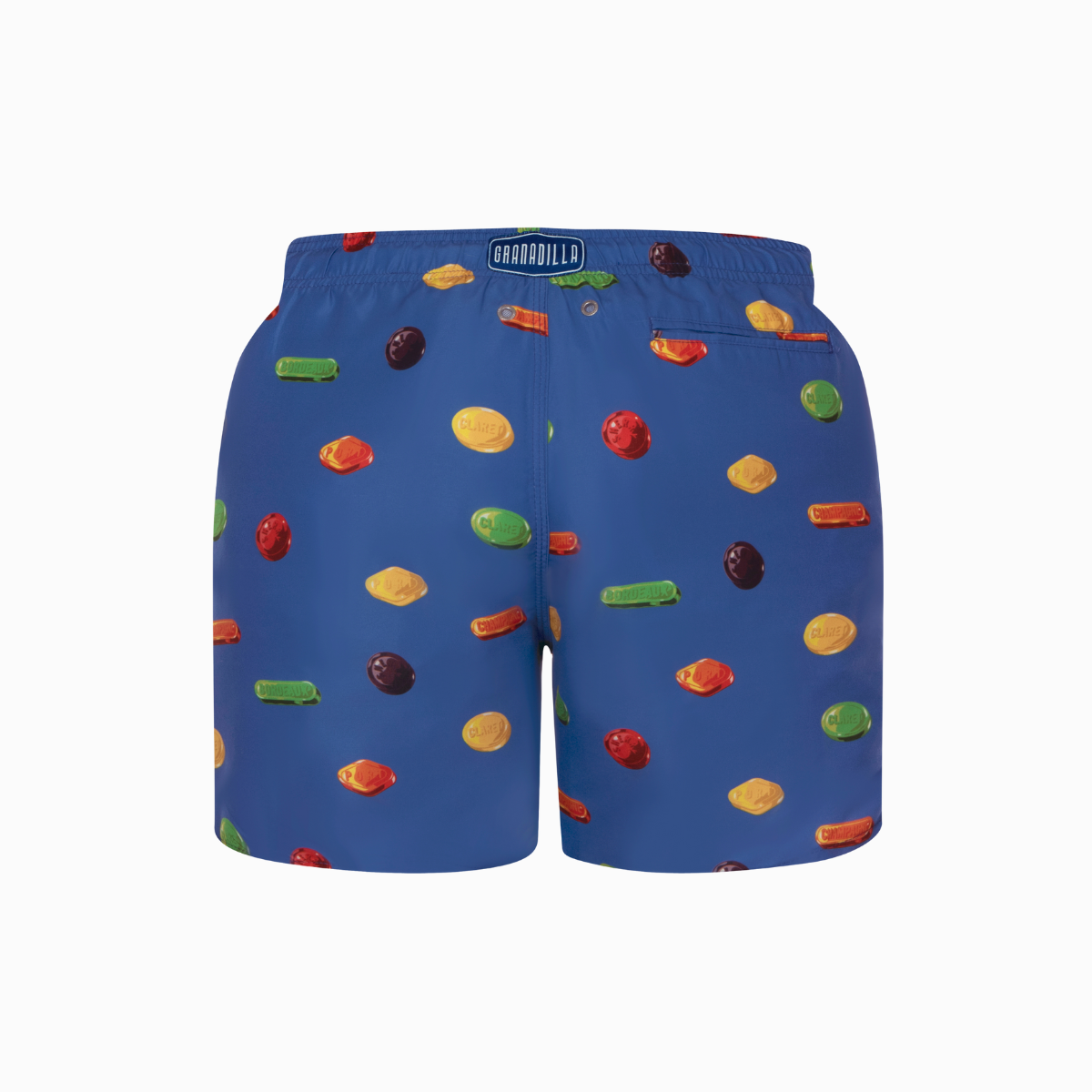 Mid-length Swim Shorts | Wine Gums / Cobalt