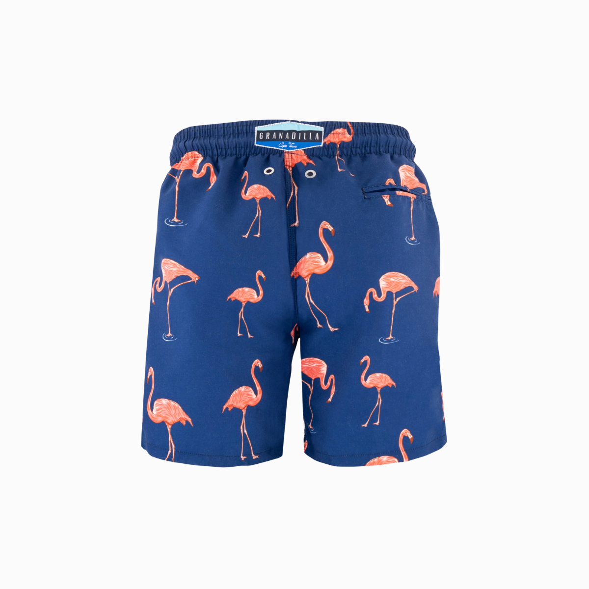 Long Swim Shorts | Big Flamingo / Navy