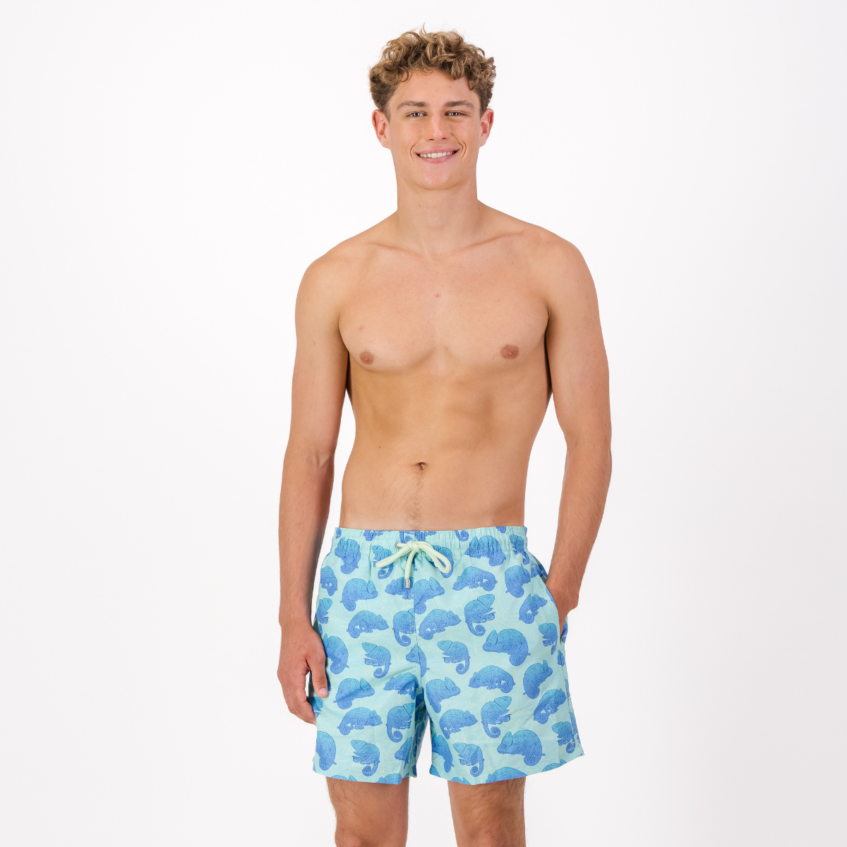 Mid-length Swim Shorts | Chameleon / Mint
