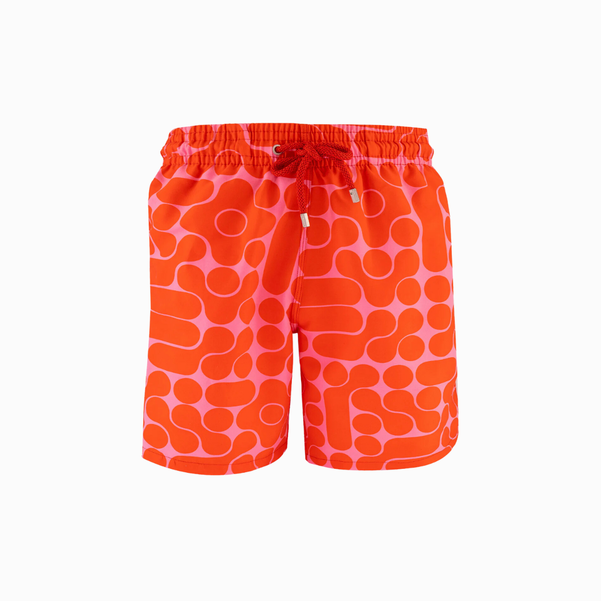 Long Swim Shorts | Lava Lamp / Red