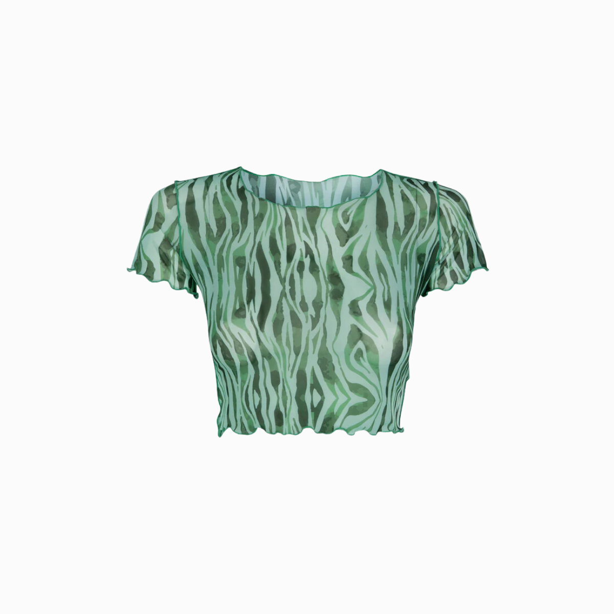 Mesh Crop Top | Malachite