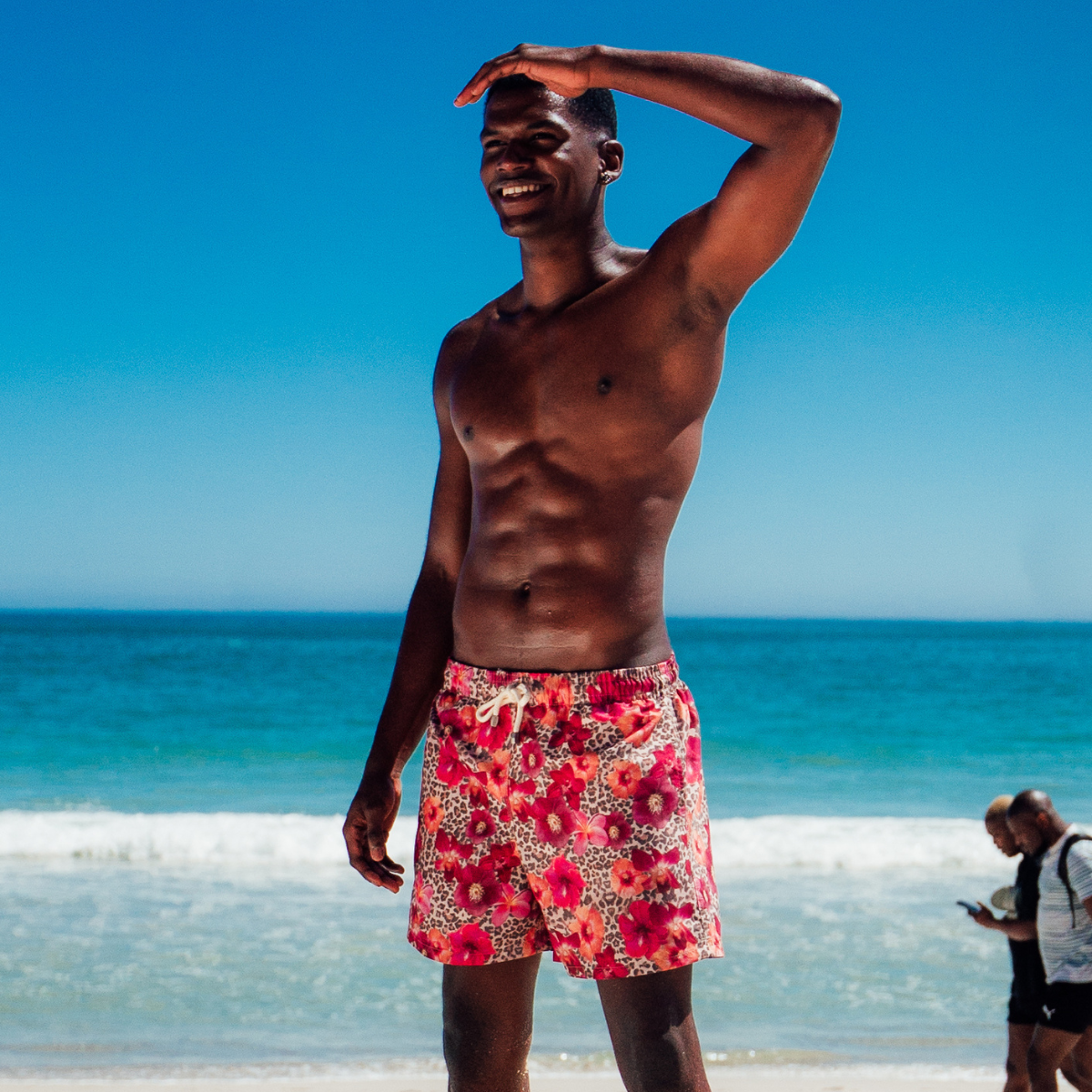 Mid-length Swim Shorts | Leopard Floral / Multi