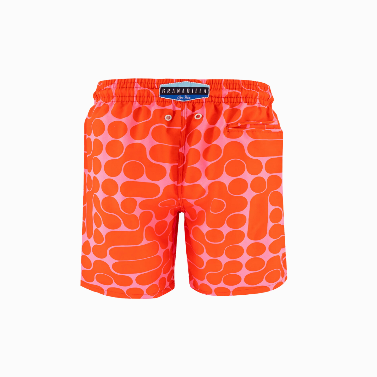 Long Swim Shorts | Lava Lamp / Red