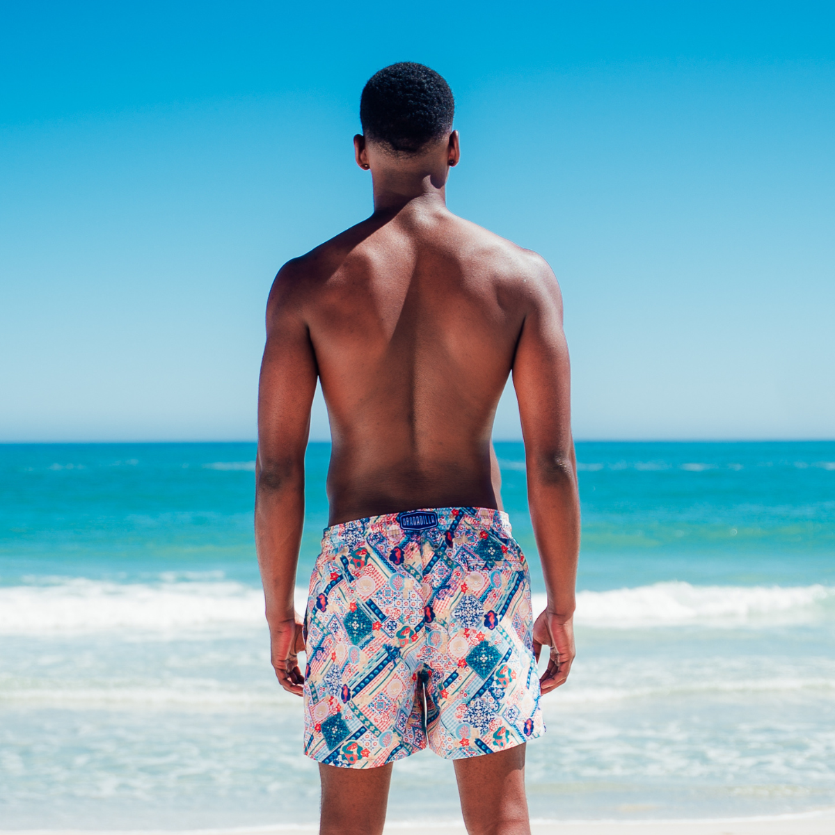 Mid-length Swim Shorts | Mermaid Mosaic / Multi