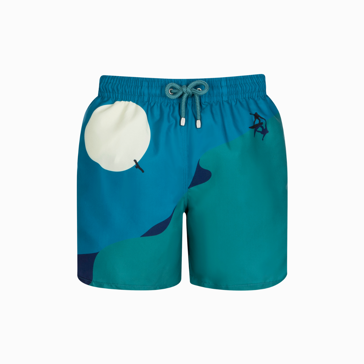 Mid-length Swim Shorts | Dune Surfer / Teal