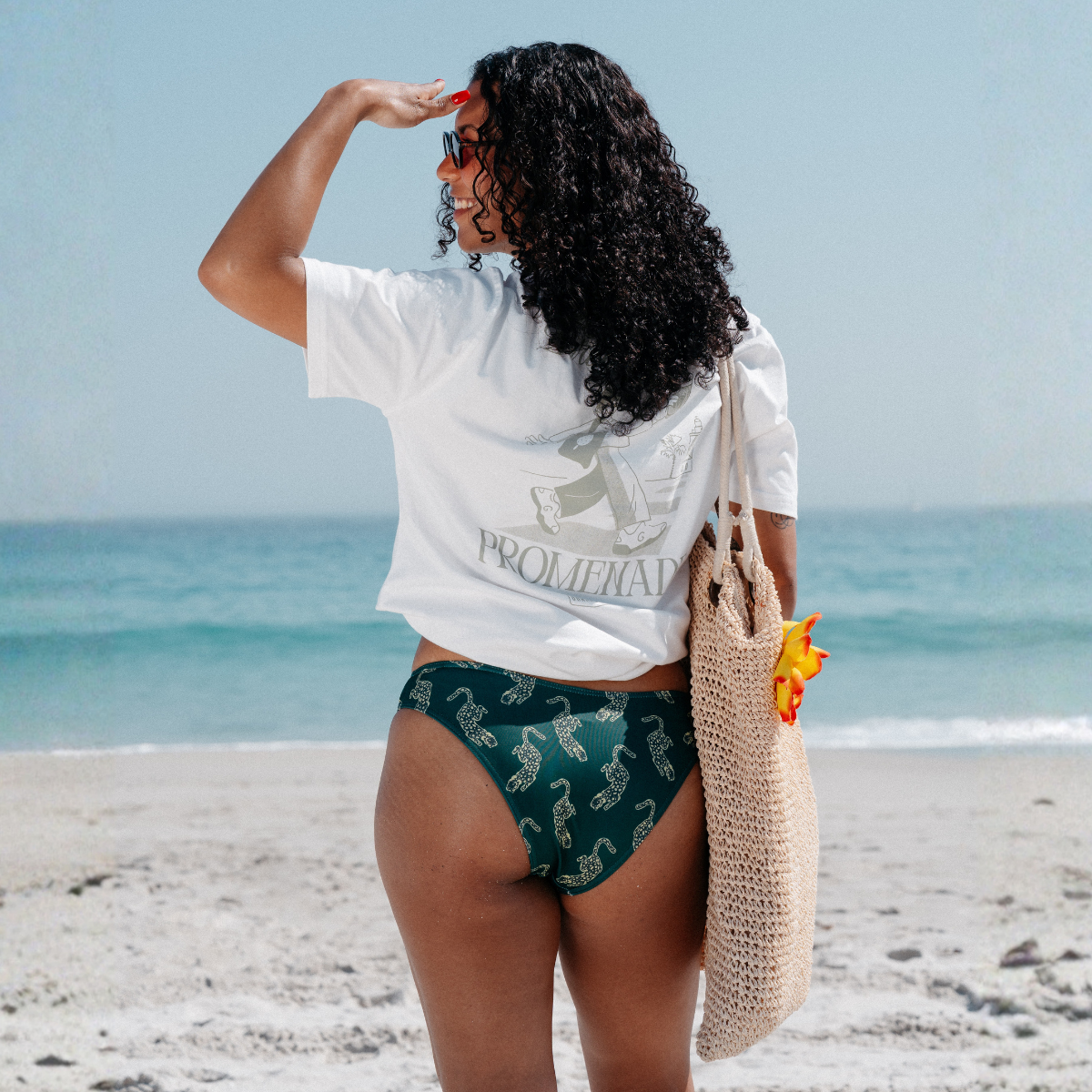 The Clifton Basic Bottom | Leopard Emerald