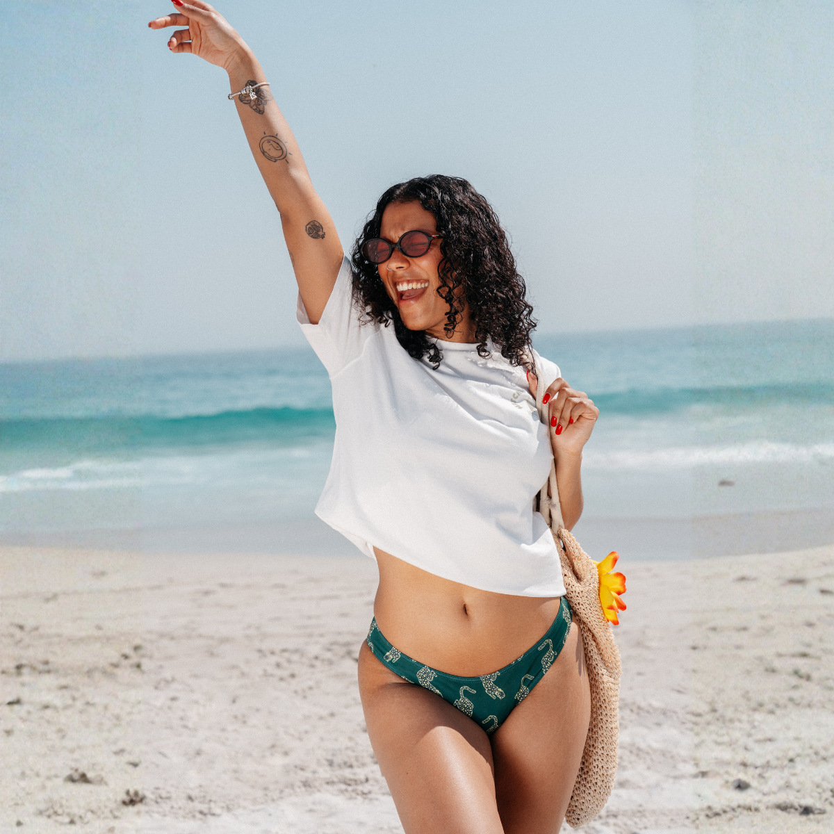The Clifton Basic Bottom | Leopard Emerald