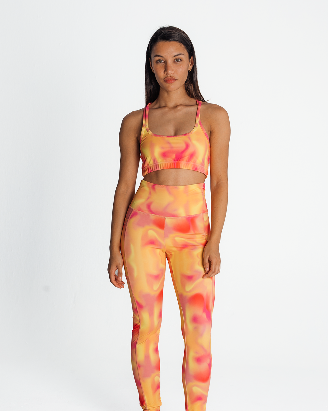 Active Leggings | Flaming Tie-Dye