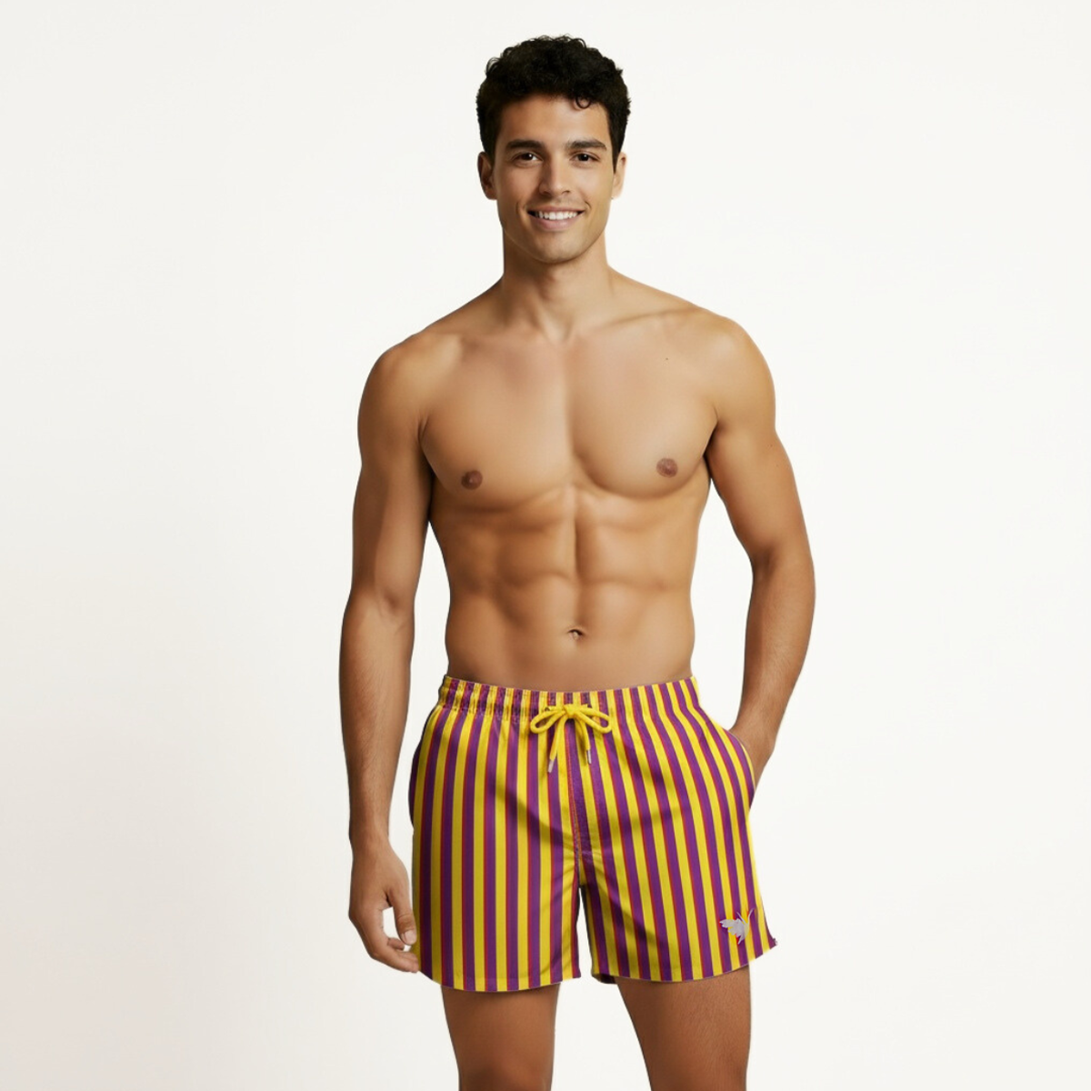 Mid-length Swim Shorts | Stripe / Steenberg