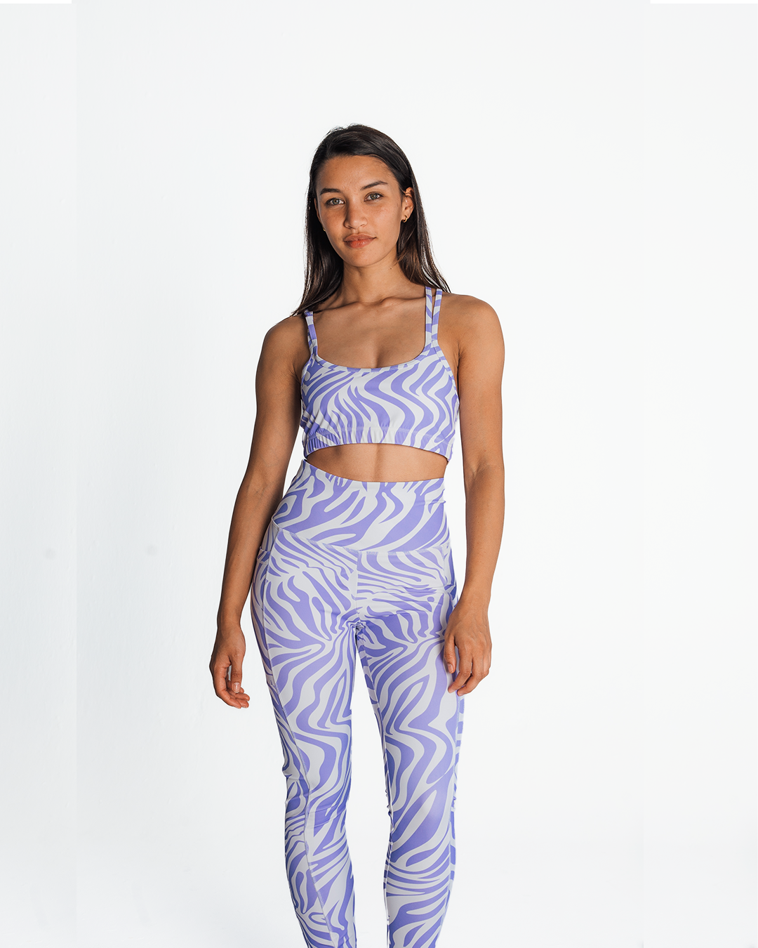 Active Leggings | Zebra Lilac