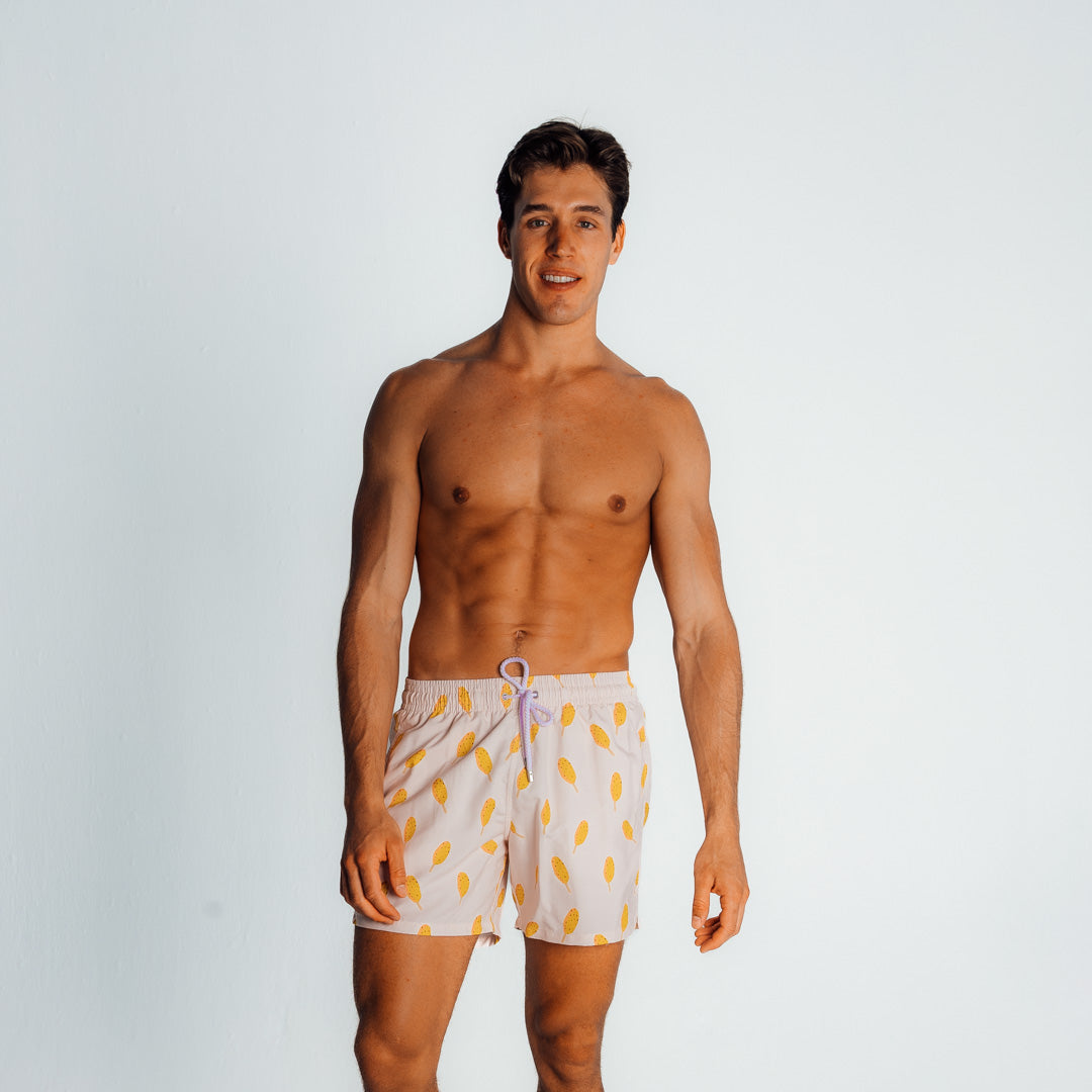 Mid-Length Swim Shorts | Lollies / Sand