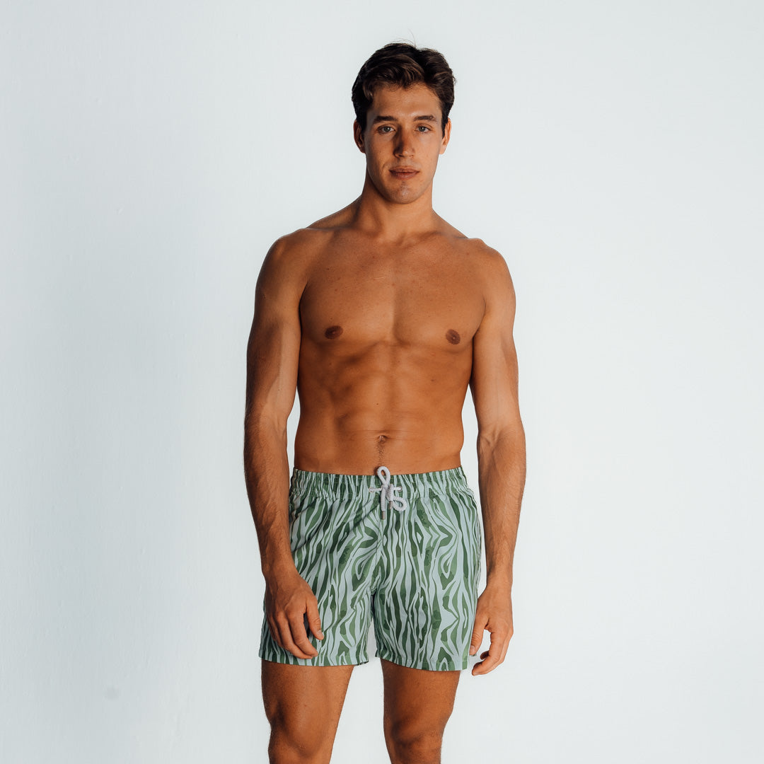 Mid-length Swim Shorts | Malachite / Green
