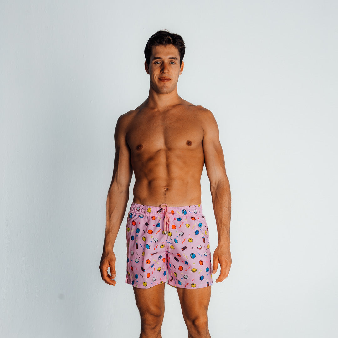 Mid-length Swim Shorts | All Sorts / Pink
