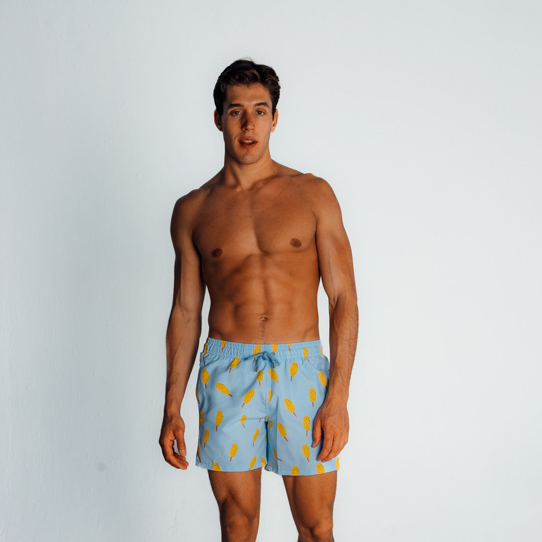 Mid-length Swim Shorts | Lolly / Baby Blue